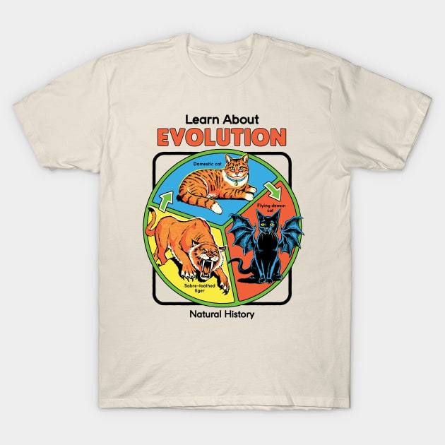 Learn About Evolution T-Shirt by Steven Rhodes